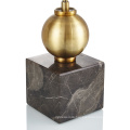 Nordic  modern gold metal hotel bedside table lamp